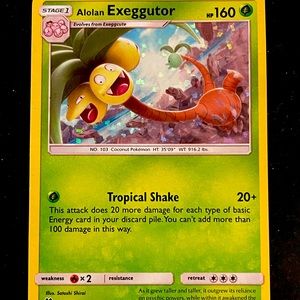 Alolan Exeggutor 2019 McDonalds Collection 2/12 Holo Holographic Shatter Foil